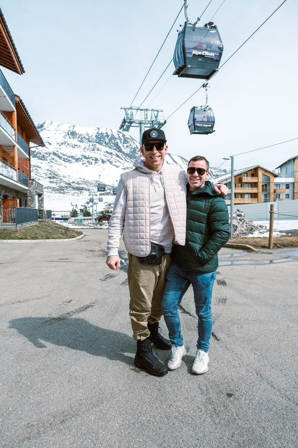 AdamK and Justin in Tomorrowland Winter