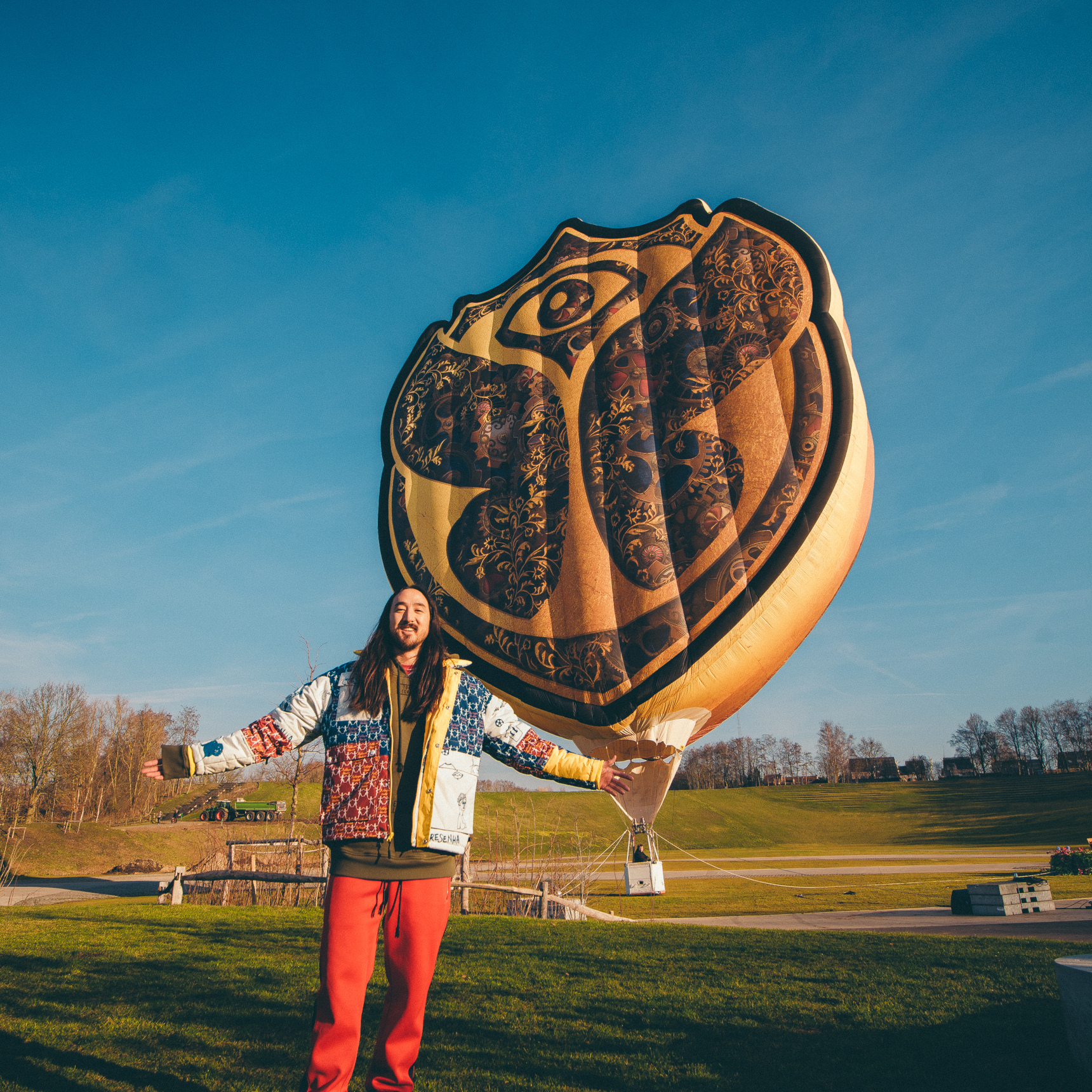 Steve Aoki launching One World Radio at the Holy Grounds of Tomorrowland in Boom, Belgium
