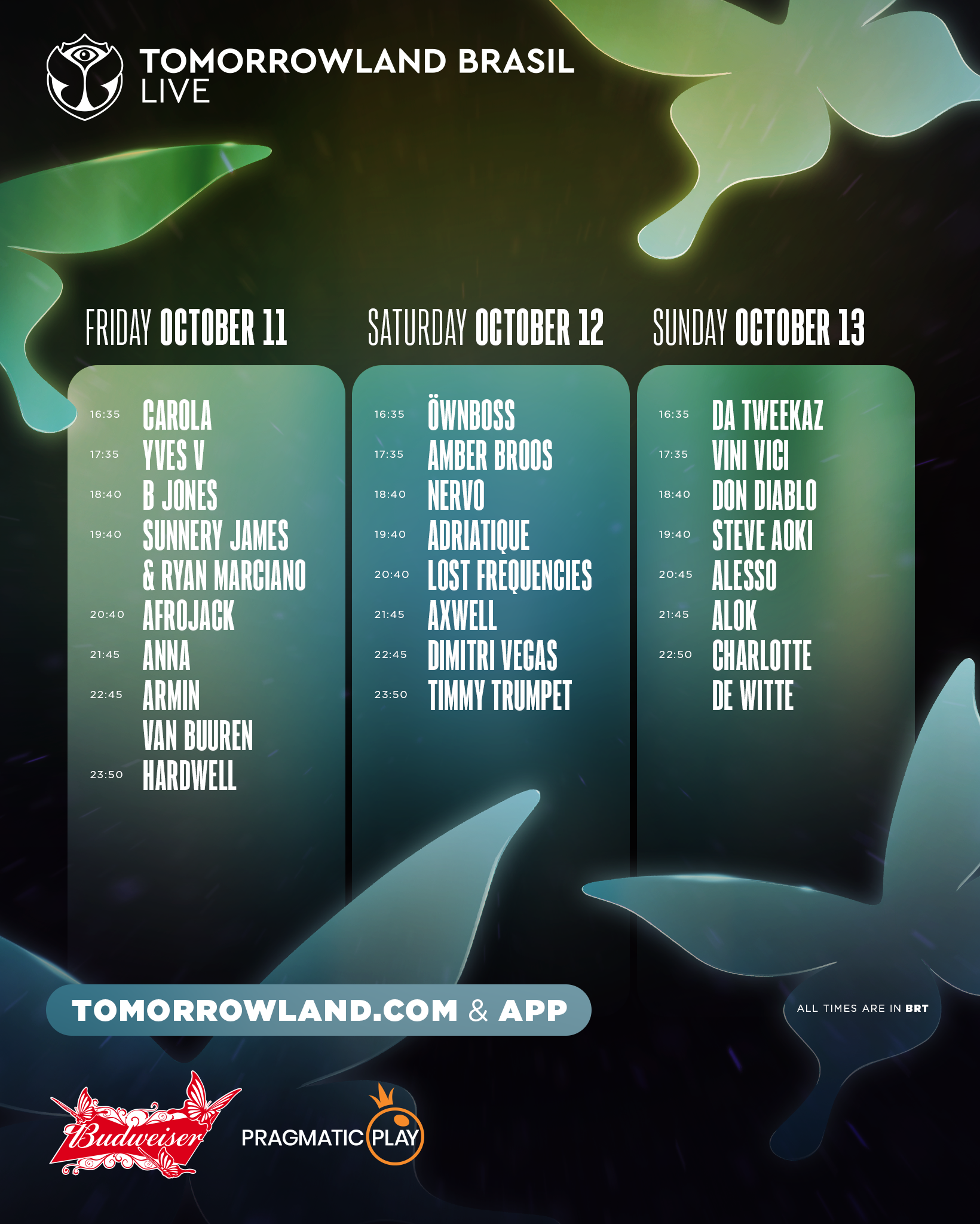 Don't miss a single moment of Tomorrowland Brasil and follow the