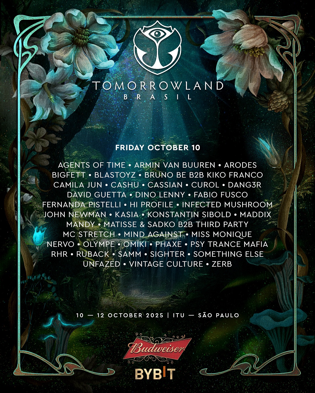 Discover the line-up for Tomorrowland Brasil 2025
