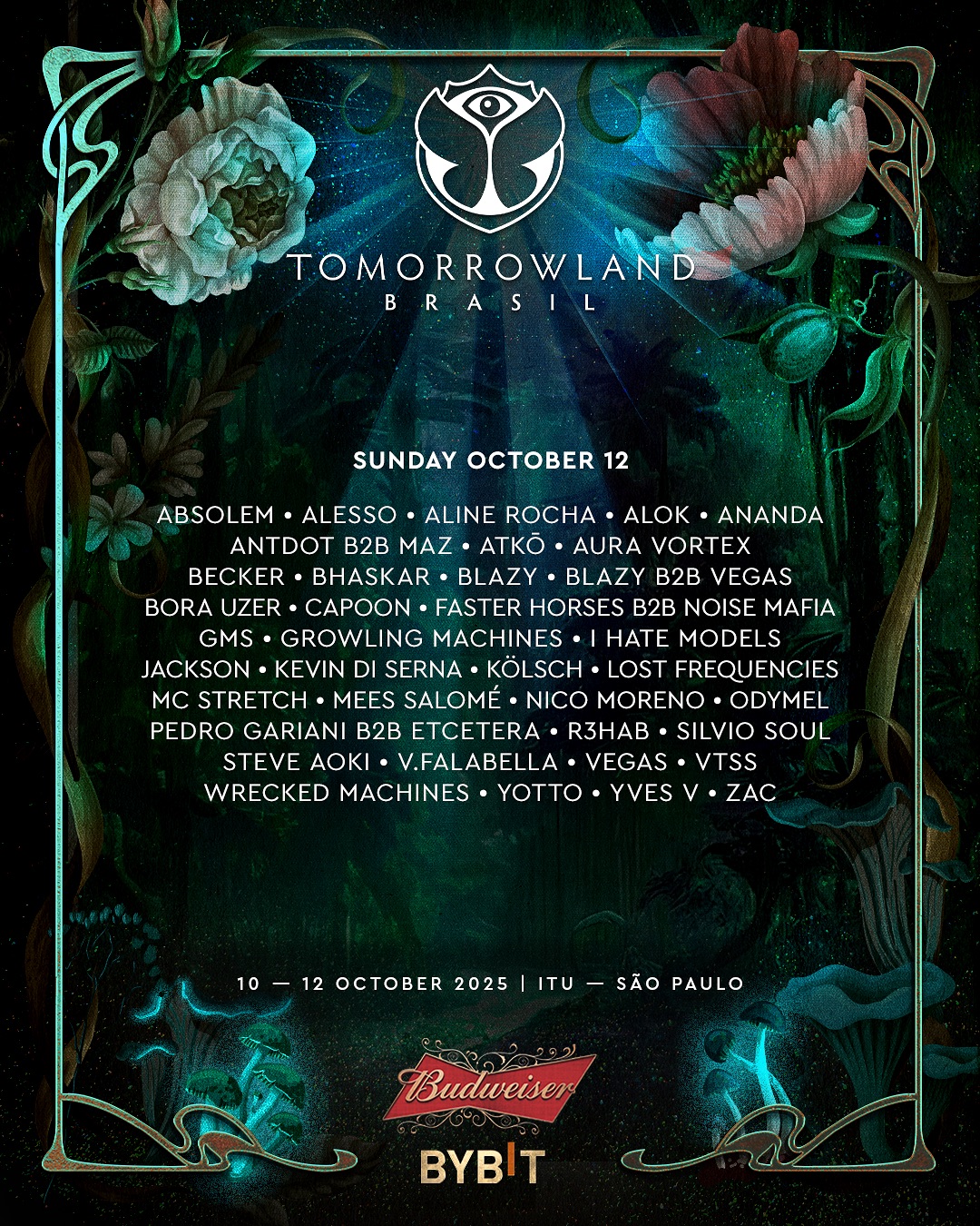 Discover the line-up for Tomorrowland Brasil 2025