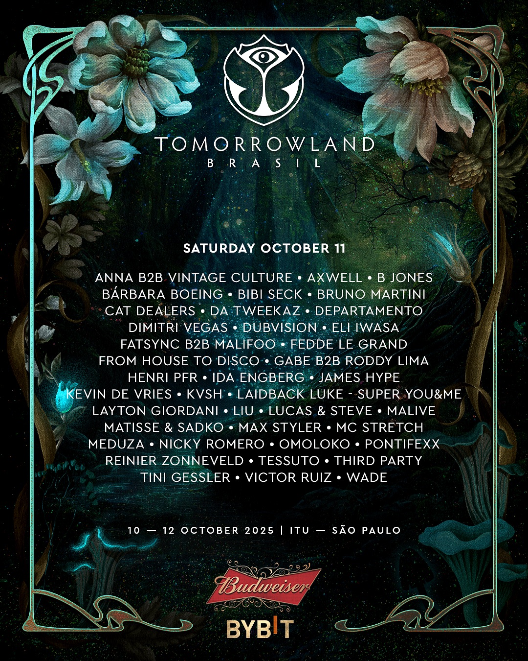 Discover the line-up for Tomorrowland Brasil 2025